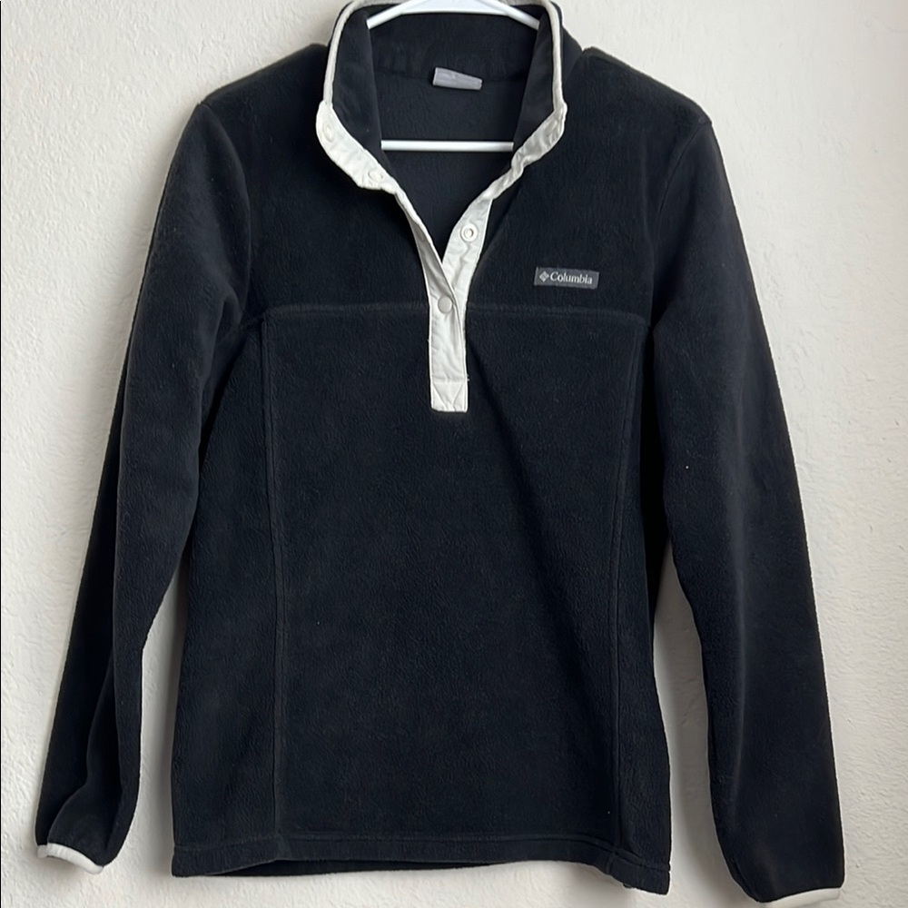 Columbia Women’s Zip Fleece Pullover Black size M